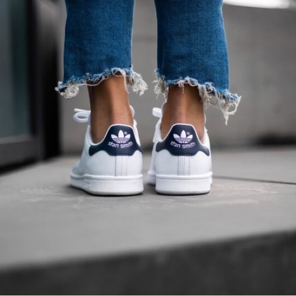 NIB StAn SMiTh ADiDas OriGinAls nAvY BLuE wHite - Picture 7 of 14